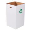 imageAVIDITI Cardboard Trash Cans and Recycling Bins 40 Gallon 18quotL x 18quotW x 30quotH 10Pack Reusable or Disposable Pop Up Garbage Boxes for Parties Outdoor Events Heavy Duty Plain50 Gallon