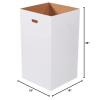 imageAVIDITI Cardboard Trash Cans and Recycling Bins 40 Gallon 18quotL x 18quotW x 30quotH 10Pack Reusable or Disposable Pop Up Garbage Boxes for Parties Outdoor Events Heavy Duty Plain50 Gallon