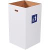 imageAVIDITI Cardboard Trash Cans and Recycling Bins 40 Gallon 18quotL x 18quotW x 30quotH 10Pack Reusable or Disposable Pop Up Garbage Boxes for Parties Outdoor Events Heavy Duty Plain50 Gallon