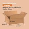 imageAVIDITI Shipping Boxes Medium 12quotL x 9quotW x 4quotH 25Pack  Corrugated Cardboard Box for Moving Mailing Packing and Storage12x9x5 25Pack