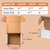 imageAVIDITI White Shipping Boxes 145quot x 75quot x 5quot 25Pack Foldable ampamp CrushProof  Corrugated Cardboard Mailing Boxes for Shipping Mailers Moving Packing Small Business Ideal to Use as Gift Box6x45x5 50Pack
