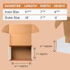 imageAVIDITI White Shipping Boxes 145quot x 75quot x 5quot 25Pack Foldable ampamp CrushProof  Corrugated Cardboard Mailing Boxes for Shipping Mailers Moving Packing Small Business Ideal to Use as Gift Box12x75x5 25Pack