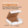 imageAviditi Medium Pizza Boxes 12 Inch  12quot L x 12quot W x 2quot H White 50Pack Extra Strong Quick Assembly Cardboard Boxes for Pizza Pizza Party Supplies Heavy Duty Food Storage Takeout Container8 inch