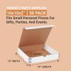 imageAviditi Medium Pizza Boxes 12 Inch  12quot L x 12quot W x 2quot H White 50Pack Extra Strong Quick Assembly Cardboard Boxes for Pizza Pizza Party Supplies Heavy Duty Food Storage Takeout Container10 inch