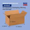 imageBOX USA 14 x 8 x 6 Corrugated Cardboard Boxes Medium 14quotL x 8quotW x 6quotH Pack of 25  Shipping Packaging Moving Storage Box for Home or Business Strong Wholesale Bulk BoxesStandard Corrugated