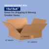 imageBOX USA 15 x 15 x 4 Corrugated Cardboard Boxes Flat 15quotL x 15quotW x 4quotH Pack of 25  Shipping Packaging Moving Storage Box for Home or Business Strong Wholesale Bulk Boxes