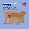 imageBOX USA 16 x 10 x 6 Corrugated Cardboard Storage Boxes Medium 16quotL x 10quotW x 6quotH Pack of 25  Shipping Packaging Moving for Home or Business Strong Wholesale Bulk Boxes16x10x6 25Pack