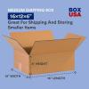 imageBOX USA 16 x 12 x 6 Corrugated Cardboard Boxes Flat 16quotL x 12quotW x 6quotH Pack of 25  Shipping Packaging Moving Storage Box for Home or Business Strong Wholesale Bulk Boxes