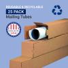 imageBOX USA Cardboard Box 18quotL x 3quotW x 3quotH Pack of 25  Poster Tube for Mailing and Storage of Blueprints Artwork Crafts Long Art Holder 18 inches