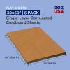 imageBOX USA Corrugated Cardboard Sheets 36quot x 48quot 5 Pack Large Card Board for Packaging Layer Separation Shipping Mailing Packing and Protecting Products from Forklift Damage36x42 5Pack