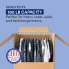 imageBOX USA Heavy Duty Wardrobe Moving Boxes Tall with Bars 20quotL x 20quotW x 45quotH 3Pack Large Corrugated Cardboard Boxes with Hanging Bar Packing Storage Box for Clothes