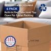 imageBOX USA Moving Boxes Medium 18quotL x 14quotW x 12quotH 10Pack  Corrugated Cardboard Box for Shipping Mailing Packing Packaging and Storage 18x14x12Heavy 6Pack