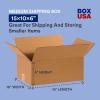 imageBOX USA Moving Boxes Medium 18quotL x 14quotW x 12quotH 10Pack  Corrugated Cardboard Box for Shipping Mailing Packing Packaging and Storage 18x14x12Small 25Pack