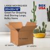imageBOX USA Moving Boxes Medium 18quotL x 14quotW x 12quotH 10Pack  Corrugated Cardboard Box for Shipping Mailing Packing Packaging and StorageLarge 12Pack
