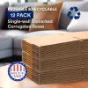 imageBOX USA Moving Boxes Medium 18quotL x 14quotW x 12quotH 10Pack  Corrugated Cardboard Box for Shipping Mailing Packing Packaging and StorageLarge 12Pack