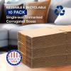 imageBOX USA Moving Boxes Medium 18quotL x 14quotW x 12quotH 10Pack  Corrugated Cardboard Box for Shipping Mailing Packing Packaging and StorageMedium 10Pack