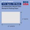 imageBOX USA Newsprint Packing Paper Sheets 80 Sheets 2 lbs PreCut 27quot x 17quot Large Packing Paper Sheets for Moving Shipping ampamp Storage Perfect Moving Supplies17x27  360 Sheets