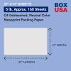 imageBOX USA Newsprint Packing Paper Sheets 80 Sheets 2 lbs PreCut 27quot x 17quot Large Packing Paper Sheets for Moving Shipping ampamp Storage Perfect Moving Supplies17x27  160 Sheets