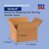 imageBOX USA Shipping Boxes Small 10quotL x 8quotW x 6quotH 25Pack  Corrugated Cardboard Box for Packing Moving and Storage10x8x6 25Pack
