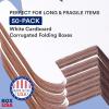 imageBOX USA Shipping Boxes Small 12quotL x 4quotW x 4quotH 50Pack  Corrugated Cardboard Box Mailer for Packing Moving and Storage 124412x2x2