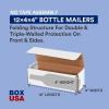 imageBOX USA Shipping Boxes Small 12quotL x 4quotW x 4quotH 50Pack  Corrugated Cardboard Box Mailer for Packing Moving and Storage 124412x4x4