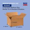 imageBOX USA Shipping Boxes Small 12quotL x 9quotW x 6quotH 25Pack  Corrugated Cardboard Box for Packing Moving and Storage12x9x6 25Pack