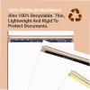 imageBOX USA Shipping Mailers Flat White 11quotL x 135quotW 100Pack  Thin Stayflat Mailers for Packing Shipping and Storage