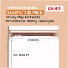 imageBOX USA StayFlat Mailer 1275quotL x 15quotW Pack of 100  Stayflats Envelope Keeping Photo Document Artwork Protected During Mailing and Shipping 1275x159 x 11 12