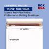 imageBOX USA StayFlat Mailer 1275quotL x 15quotW Pack of 100  Stayflats Envelope Keeping Photo Document Artwork Protected During Mailing and Shipping 1275x1513 x 18