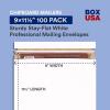 imageBOX USA StayFlat Mailer 1275quotL x 15quotW Pack of 100  Stayflats Envelope Keeping Photo Document Artwork Protected During Mailing and Shipping 1275x159 x 11 12