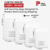 imageClear Resealable Poly Bags with Suffocation Warning 400 Pack  4 Sizes 4x6 5x7 6x9 8x10  SelfSeal Plastic Sleeves for Packaging Shipping Clothing ampamp Small Business  by Poly LogicCombo 400Pack