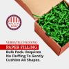 imagePartners Brand 10 lb Royal Blue Crinkle Paper Packing Shipping and Moving Box Filler Shredded Paper for Box Package Basket Stuffing Bag Gift Wrapping Holidays Crafts and DecorationGreen
