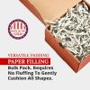 imagePartners Brand 10 lb Royal Blue Crinkle Paper Packing Shipping and Moving Box Filler Shredded Paper for Box Package Basket Stuffing Bag Gift Wrapping Holidays Crafts and DecorationIvory