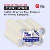 imageTAPE LOGIC 2quot x 55 yds Acrylic Packing Tape 26 Mil Clear 12Pack Heavy Duty Packing Tape Rolls for Sealing Boxes at Home Warehouse ampamp Office Supplies for Packaging Shipping Moving2 x 55 yds 36 Pack