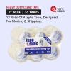 imageTAPE LOGIC 2quot x 55 yds Acrylic Packing Tape 26 Mil Clear 12Pack Heavy Duty Packing Tape Rolls for Sealing Boxes at Home Warehouse ampamp Office Supplies for Packaging Shipping Moving2 x 55 yds 12 Pack