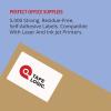 imageTAPE LOGIC Fanfold Thermal Transfer Labels 2quotx1quot White 40800pk Self Adhesive All Purpose Blank Sticker Label for Thermal Printer 8 Rolls of 5100 Office Supplies for Address Shipping ampamp Mailing4x6 5 000 Labels