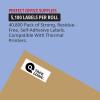 imageTAPE LOGIC Fanfold Thermal Transfer Labels 2quotx1quot White 40800pk Self Adhesive All Purpose Blank Sticker Label for Thermal Printer 8 Rolls of 5100 Office Supplies for Address Shipping ampamp Mailing2x1 40 800 Labels