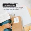 imageTAPE LOGIC Fanfold Thermal Transfer Labels 2quotx1quot White 40800pk Self Adhesive All Purpose Blank Sticker Label for Thermal Printer 8 Rolls of 5100 Office Supplies for Address Shipping ampamp Mailing2x1 1 300 Labels