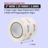 imageTape Logic Heavy Duty 2in x 25yd Clear Packaging Tape with Dispenser Strong Clear Packing Tape Roll Ideal for Shipping ampamp Moving Boxes2 Rolls