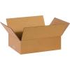 imageBOX USA 14quotL x 8quotW x 4quotH Corrugated Cardboard Boxes Pack of 25  Brown Reusable Recyclable Made in USA14x10x4 25Pack