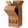 imageBOX USA Heavy Duty Wardrobe Moving Boxes Tall with Bars 20quotL x 20quotW x 45quotH 3Pack Large Corrugated Cardboard Boxes with Hanging Bar Packing Storage Box for Clothes