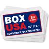 imageBOX USA Newsprint Packing Paper Sheets 80 Sheets 2 lbs PreCut 27quot x 17quot Large Packing Paper Sheets for Moving Shipping ampamp Storage Perfect Moving Supplies17x27  80 Sheets