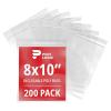 imageClear 10quot x 12quot Reclosable Poly Mailer Bags 2 Mil Thick 200Pack  Plastic Resealable Polybags for Shipping Mailing Packaging ampamp Storage  Large Reclosable Plastic Bags8x10 200Pack