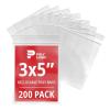 imageClear 2quot x 3quot Reclosable Poly Mailer Bags 2 Mil Thick 200Pack  Plastic Resealable Polybags for Shipping Mailing Packaging ampamp Storage  Small Reclosable Plastic Bags3x5 200Pack