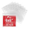 imageClear 2quot x 3quot Reclosable Poly Mailer Bags 4 Mil Thick 200Pack  Plastic Resealable Polybags for Shipping Mailing Packaging ampamp Storage  Small Poly Bags HeavyDuty6x6 200Pack