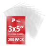 imageClear 4quot x 5quot Flat Poly Mailer Bags 1 Mil Thick 200Pack  Plastic Flat Polybags for Shipping Mailing Packaging ampamp Storage  Small Poly Bags3x5 200Pack