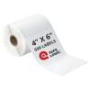 imageTAPE LOGIC Fanfold Thermal Transfer Labels 2quotx1quot White 40800pk Self Adhesive All Purpose Blank Sticker Label for Thermal Printer 8 Rolls of 5100 Office Supplies for Address Shipping ampamp Mailing4x6 500 Labels