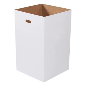 imageAVIDITI Cardboard Trash Cans and Recycling Bins 40 Gallon 18quotL x 18quotW x 30quotH 10Pack Reusable or Disposable Pop Up Garbage Boxes for Parties Outdoor Events Heavy Duty Plain40 Gallon
