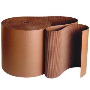 imageAviditi Corrugated Cardboard Roll 36quot x 250 Single Face BFlute Kraft Flexible Wrap For Protecting Glass Metal and Other Fragile Items from Scratches Chips or Breaks 1 RollKraft