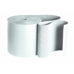 imageAviditi Corrugated Cardboard Roll 36quot x 250 Single Face BFlute Kraft Flexible Wrap For Protecting Glass Metal and Other Fragile Items from Scratches Chips or Breaks 1 RollWhite